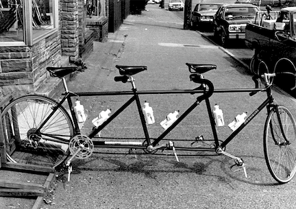 A completed and built 1970's Rodriguez tandem